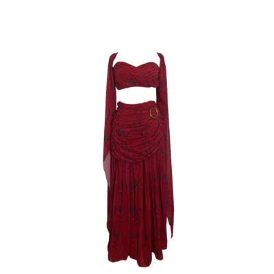 Muda Clothing Fz Llc Women's Red Bella Coord Set