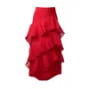 Muda Clothing Fz Llc Women's Valentina Skirt With Frills & Ruffles - Red In Red