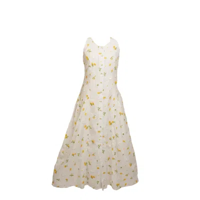 Muda Clothing Fz Llc Women's White Zinnia Cotton Dress