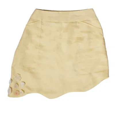 Muda Clothing Fz Llc Women's Yellow / Orange Daisy Mini Skirt - Yellow In Yellow/orange