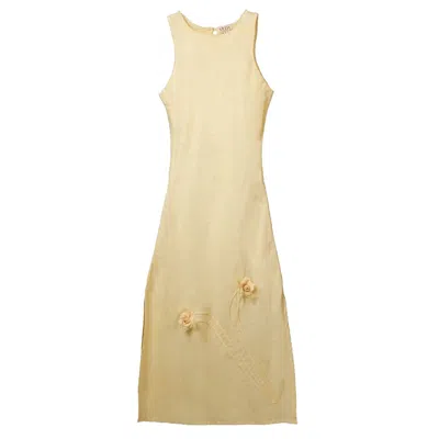 Muda Clothing Fz Llc Women's Yellow / Orange Stella Maxi Floral Dress - Yellow In Yellow/orange
