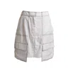 Muda Clothing Fz Llc Women's Zahra White Linen Skirt In White