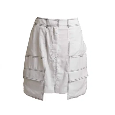 Muda Clothing Fz Llc Women's Zahra White Linen Skirt