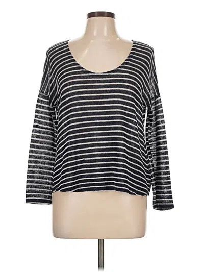 Pre-owned Mudd 3/4 Sleeve Top Gray Scoop Neck Tops