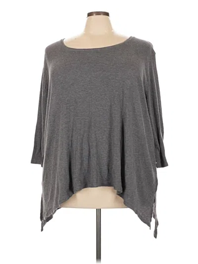 Pre-owned Mudd 3/4 Sleeve T-shirt In Gray