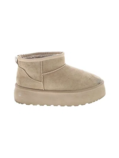 Pre-owned Mudd Ankle Boots In Tan