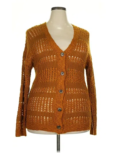 Pre-owned Mudd Cardigan Sweater In Brown