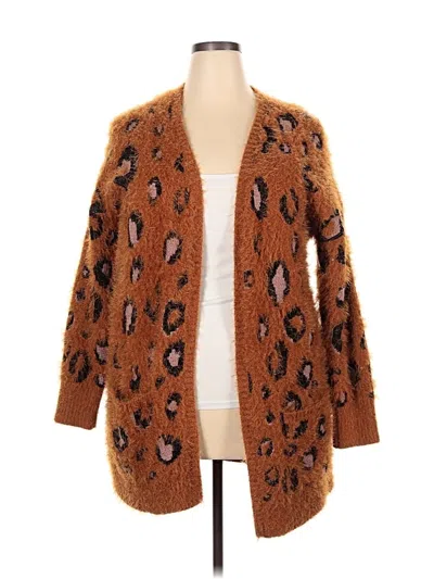 Pre-owned Mudd Cardigan Sweater In Brown