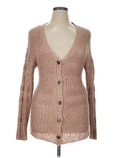 Pre-owned Mudd Cardigan Sweater In Brown