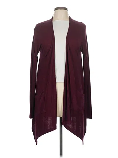 Pre-owned Mudd Cardigan Sweater In Burgundy