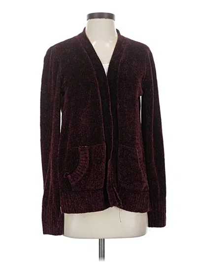 Pre-owned Mudd Cardigan Sweater In Burgundy