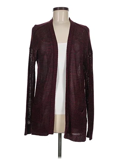 Pre-owned Mudd Cardigan Sweater In Burgundy