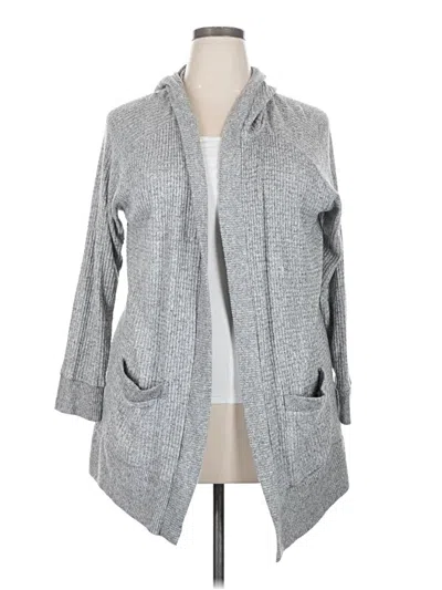 Pre-owned Mudd Cardigan Sweater In Gray