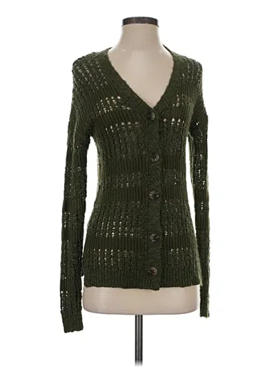 Pre-owned Mudd Cardigan Sweater In Green