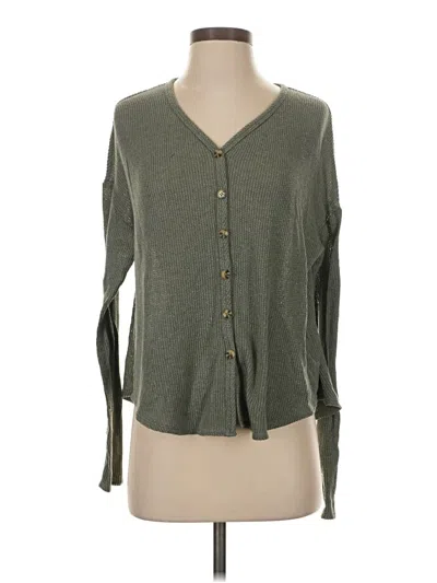 Pre-owned Mudd Cardigan Sweater In Green