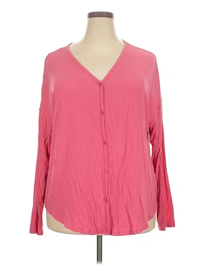 Pre-owned Mudd Cardigan Sweater In Pink
