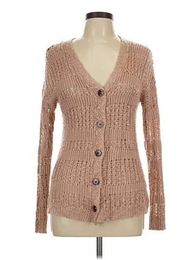 Pre-owned Mudd Cardigan Sweater In Tan