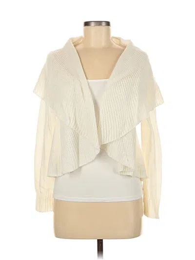 Pre-owned Mudd Cardigan Sweater In White