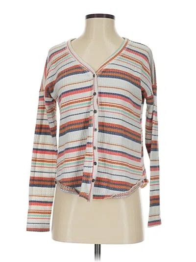 Pre-owned Mudd Cardigan Sweater In White