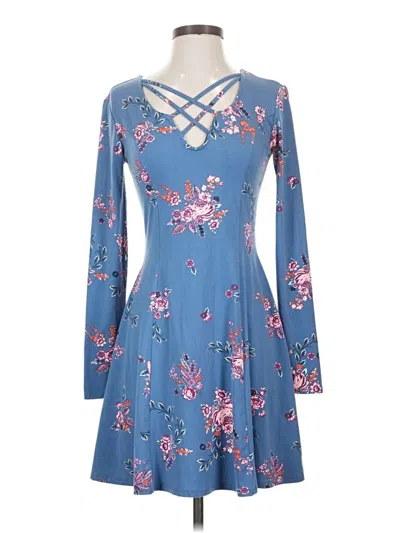 Pre-owned Mudd Casual Dress In Blue