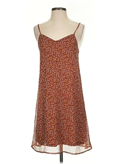 Pre-owned Mudd Casual Dress In Brown