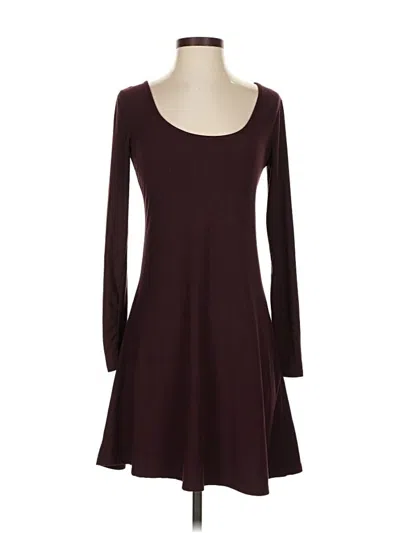 Pre-owned Mudd Casual Dress In Burgundy