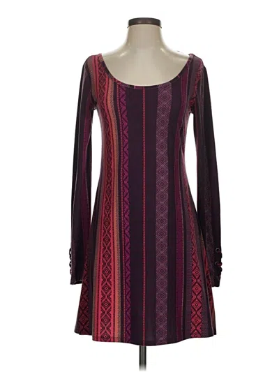 Pre-owned Mudd Casual Dress In Burgundy