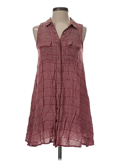 Pre-owned Mudd Casual Dress In Burgundy