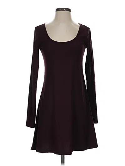 Pre-owned Mudd Casual Dress In Burgundy