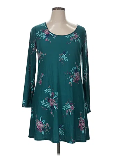 Pre-owned Mudd Casual Dress In Teal