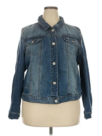 Pre-owned Mudd Denim Jacket In Blue