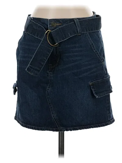 Pre-owned Mudd Denim Skirt In Blue