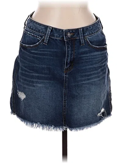 Pre-owned Mudd Denim Skirt In Blue