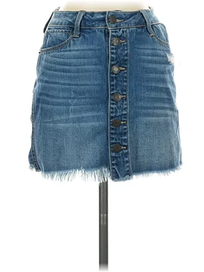 Pre-owned Mudd Denim Skirt In Blue