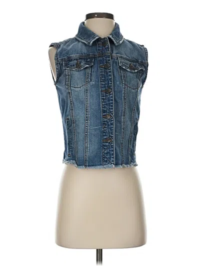 Pre-owned Mudd Denim Vest In Blue