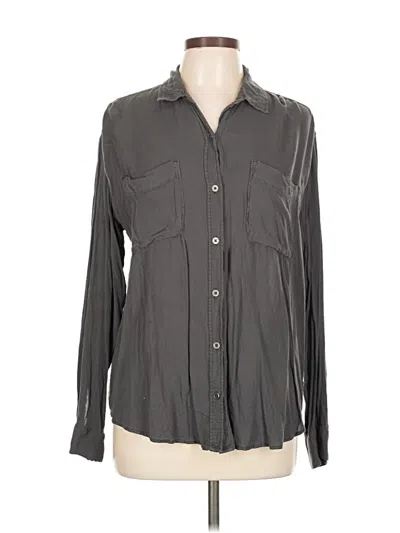 Pre-owned Mudd Long Sleeve Button Down Shirt In Gray