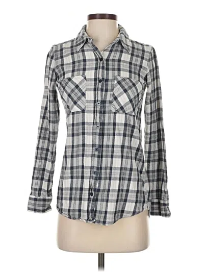 Pre-owned Mudd Long Sleeve Button Down Shirt In Gray