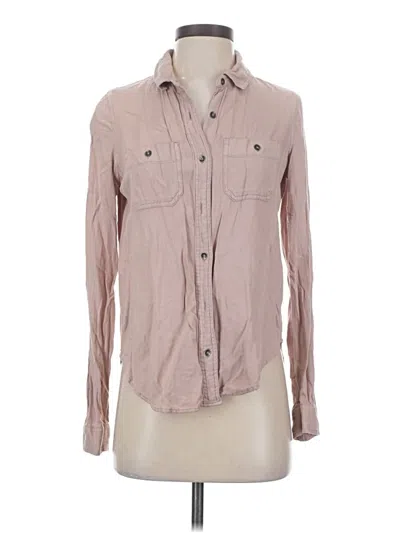 Pre-owned Mudd Long Sleeve Button Down Shirt In Pink