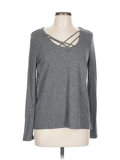Pre-owned Mudd Long Sleeve T-shirt In Gray