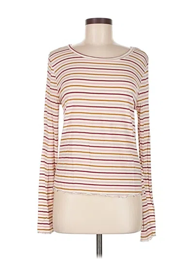 Pre-owned Mudd Long Sleeve T-shirt In White