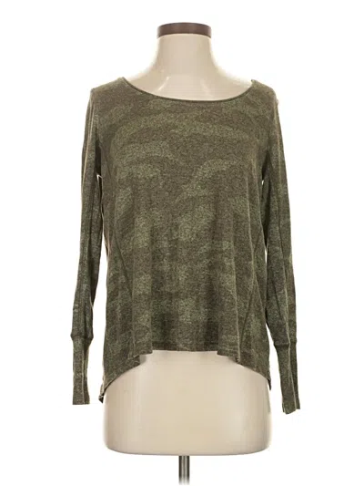 Pre-owned Mudd Long Sleeve Top Green Boatneck Tops