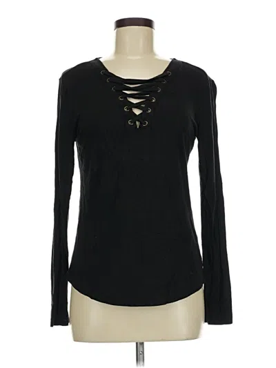 Pre-owned Mudd Long Sleeve T-shirt In Black