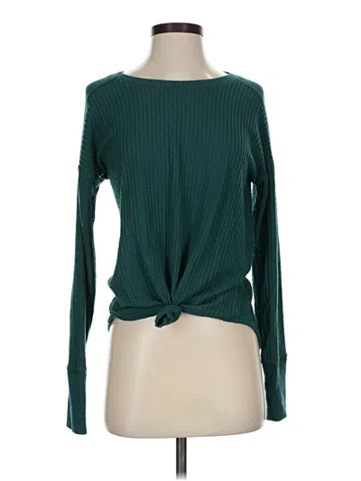 Pre-owned Mudd Long Sleeve T-shirt In Green