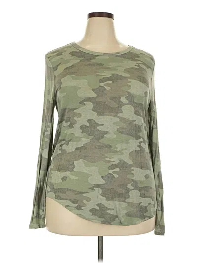 Pre-owned Mudd Long Sleeve T-shirt In Green