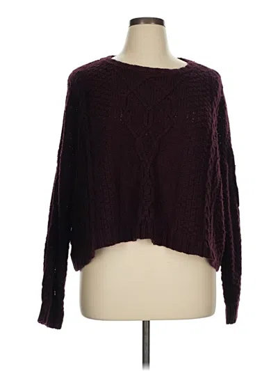 Pre-owned Mudd Pullover Sweater In Burgundy
