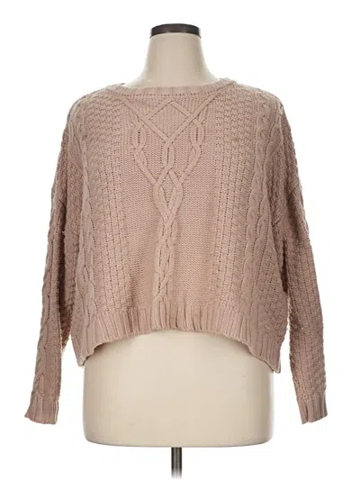 Pre-owned Mudd Pullover Sweater In Tan