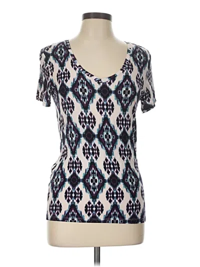 Pre-owned Mudd Short Sleeve Top Blue Sweetheart Neckline Tops