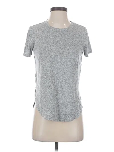 Pre-owned Mudd Short Sleeve Top Gray Crew Neck Tops