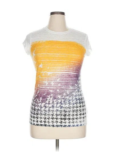 Pre-owned Mudd Short Sleeve Top Silver Crew Neck Tops