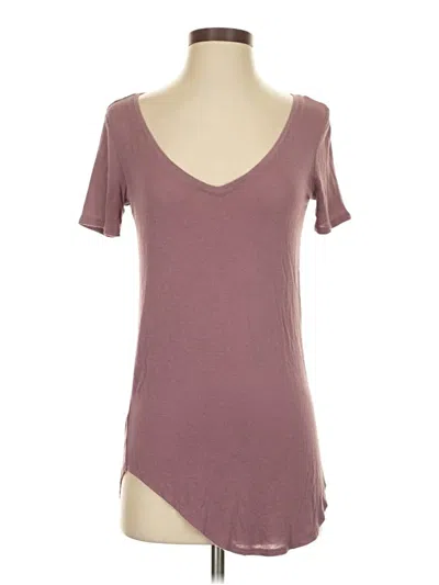 Pre-owned Mudd Short Sleeve T-shirt In Burgundy